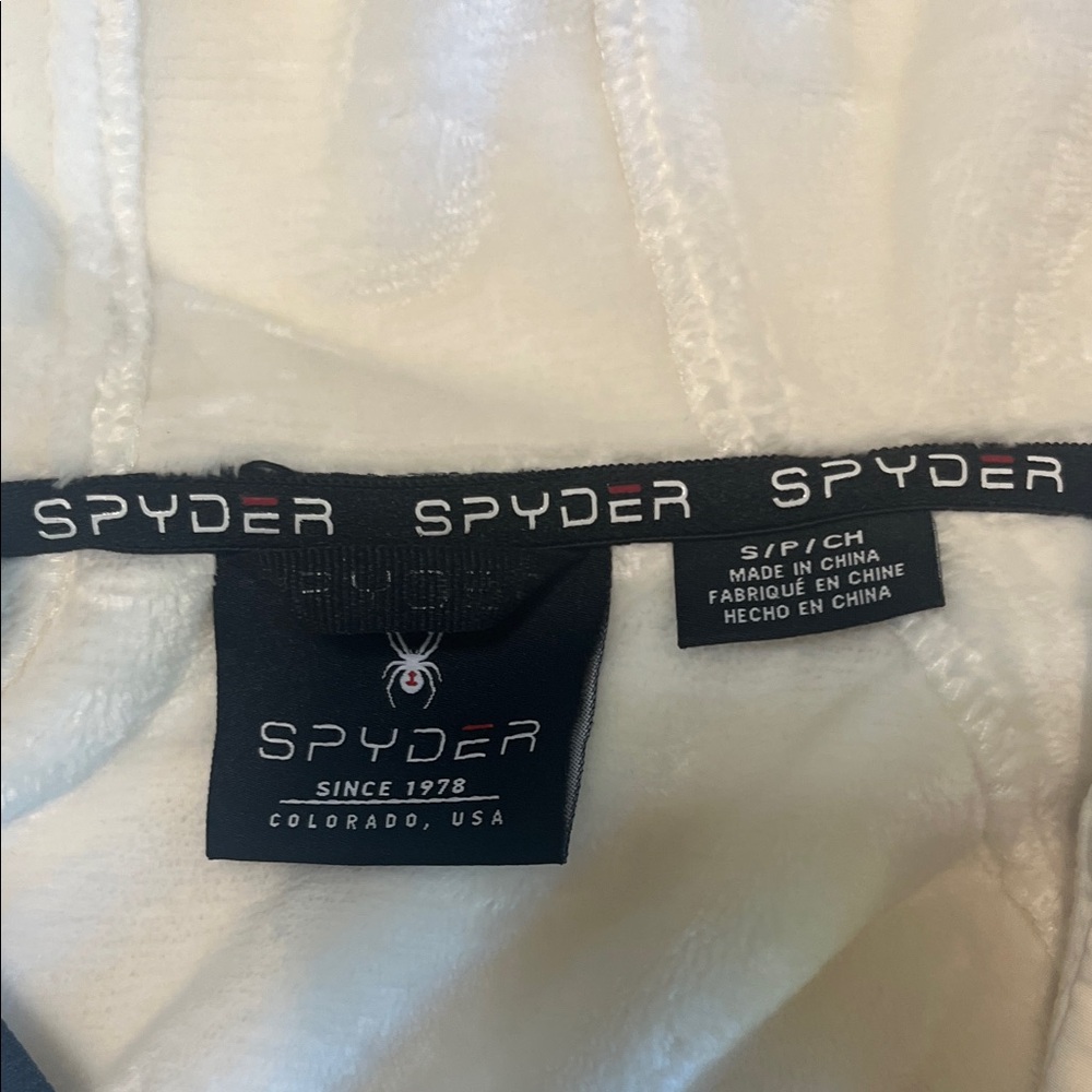 Spyder White Jacket with Black Trim - Picture 2 of 7